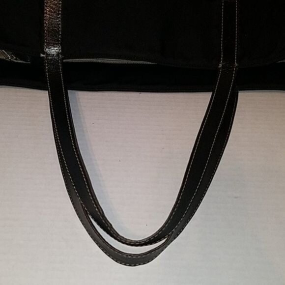 Kate Spade Black Nylon Tote Bag Shoulder Satchel Handbag Purse WOMEN'S WOMAN'S - Picture 13 of 15